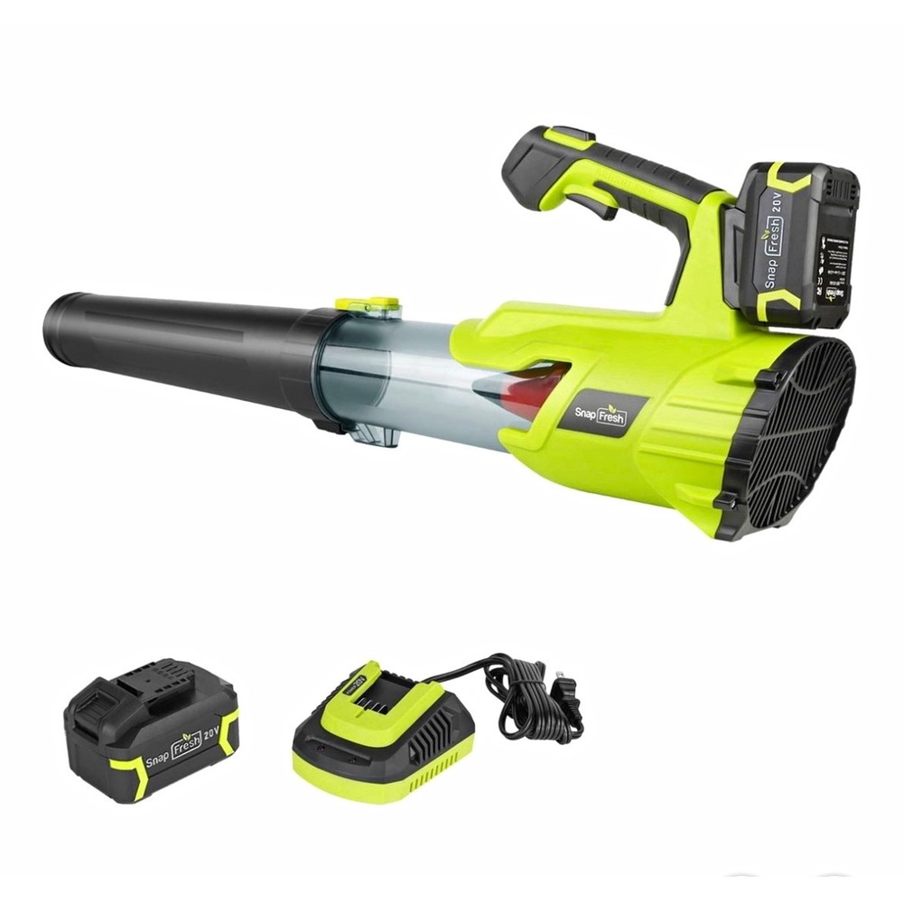 SnapFresh 20V Cordless Handheld Leaf Blower Brushless 550 CFM 120 MPH Kit[FL]